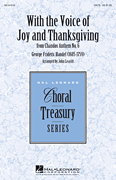 With the Voice of Joy and Thanksgiving SATB choral sheet music cover